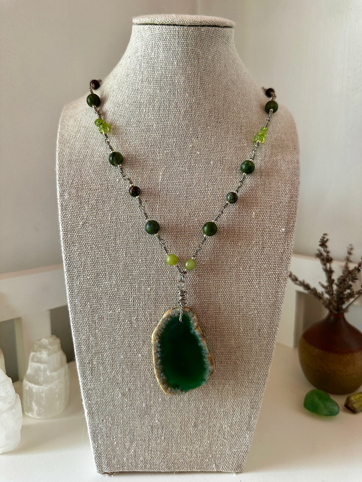 Abundance // Wisdom // Strength // Growth Wire Wrap Necklace