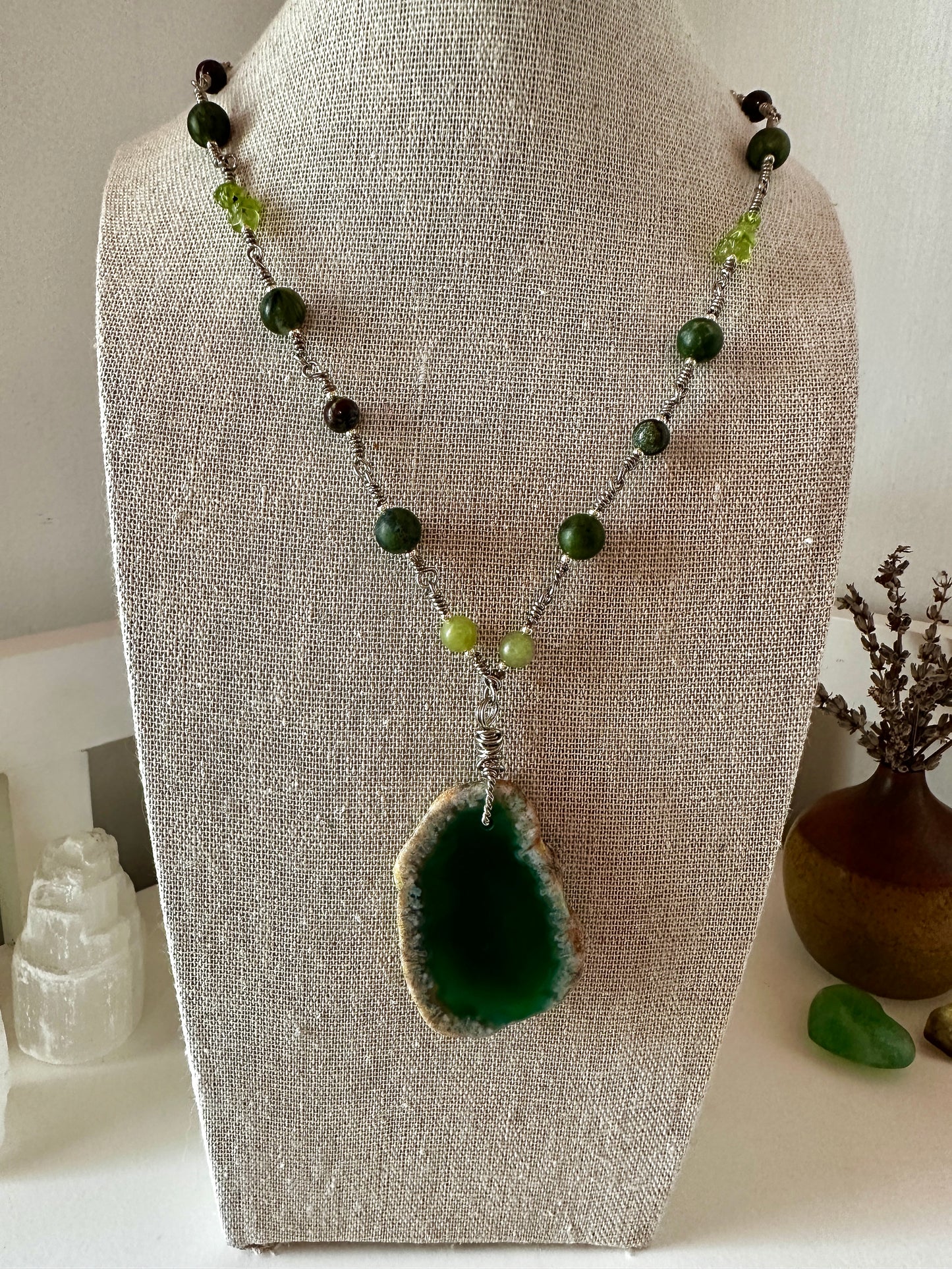 Abundance // Wisdom // Strength // Growth Wire Wrap Necklace