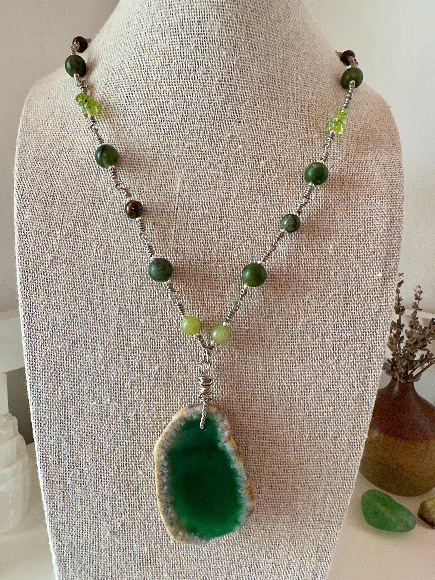 Abundance // Wisdom // Strength // Growth Wire Wrap Necklace