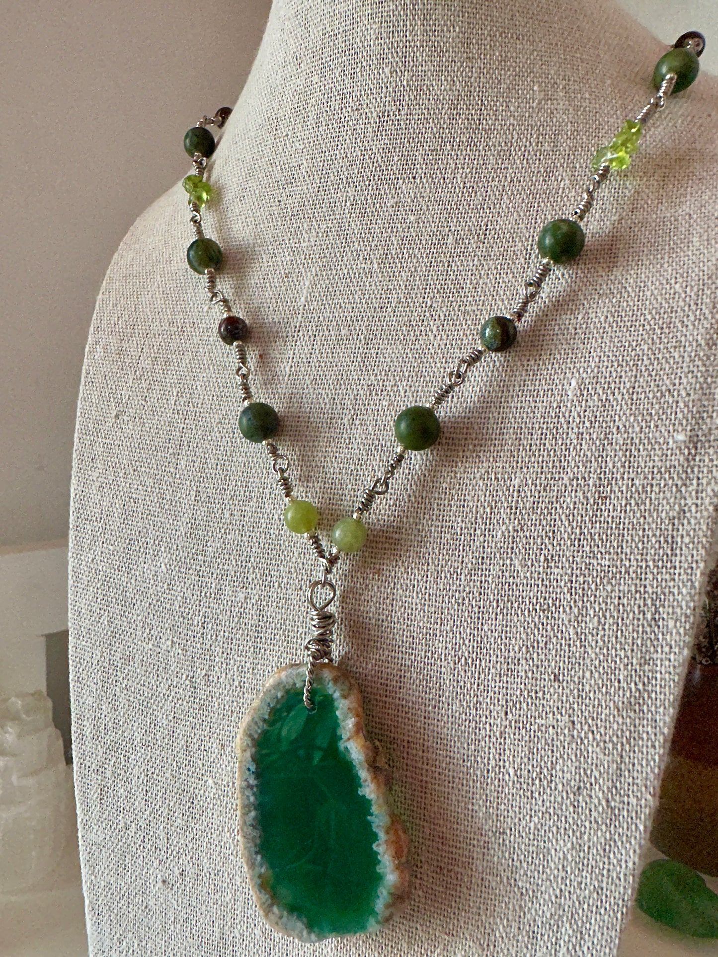 Abundance // Wisdom // Strength // Growth Wire Wrap Necklace