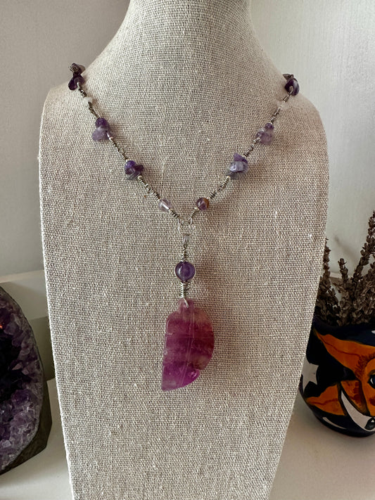 Aura-Cleansing // Balance // Compassion // Love Wire Wrap Necklace