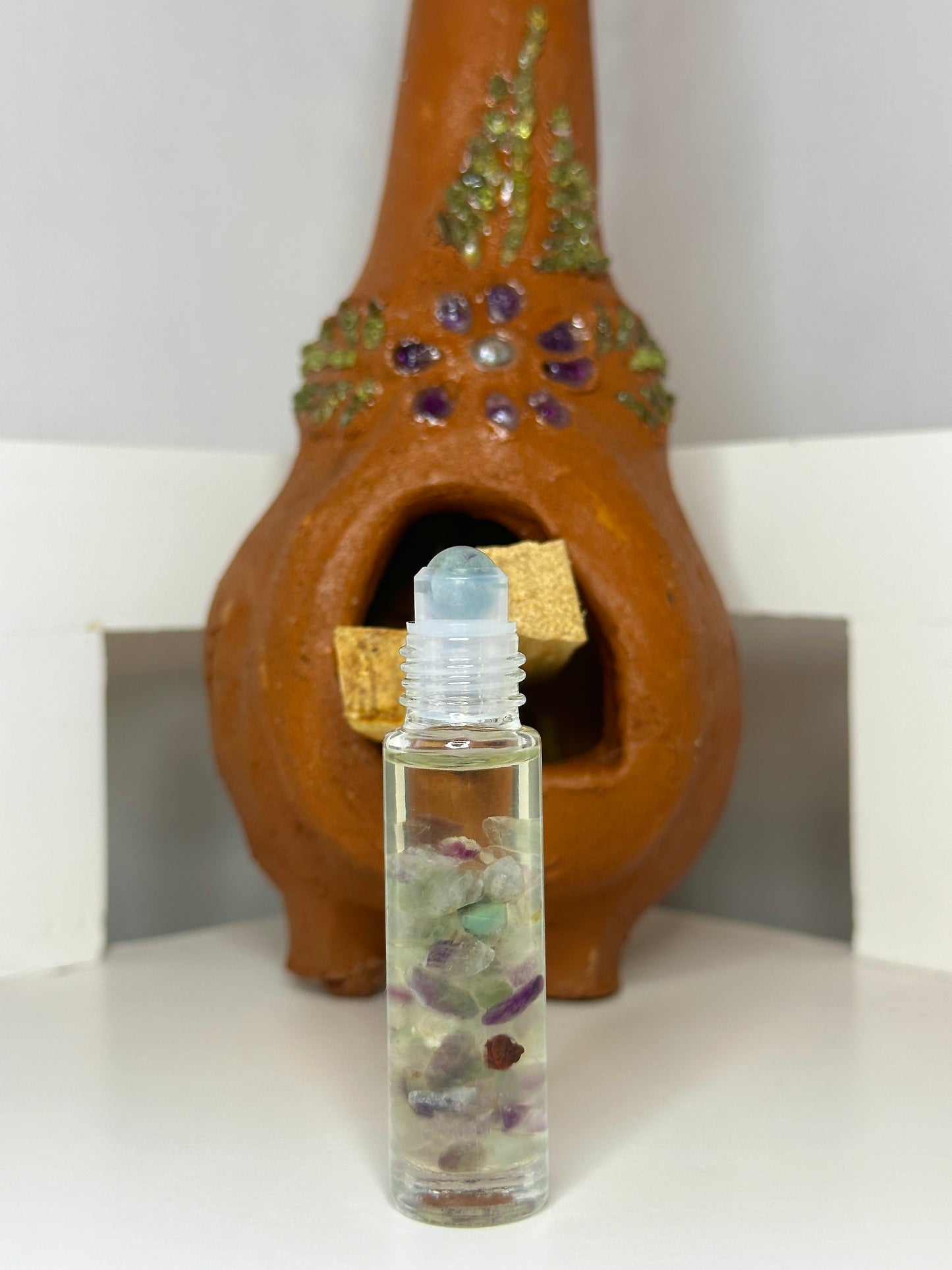 Aura Cleansing Fluorite Essential Oil Roller