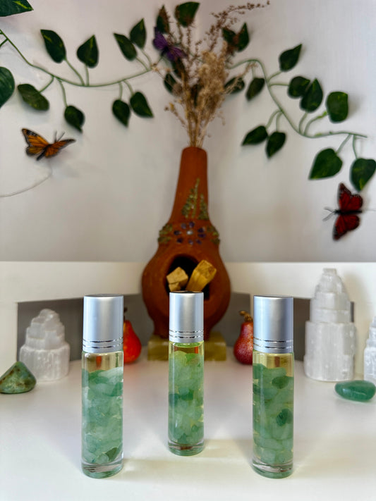 Prosperity Green Aventurine Essential Oil Roller