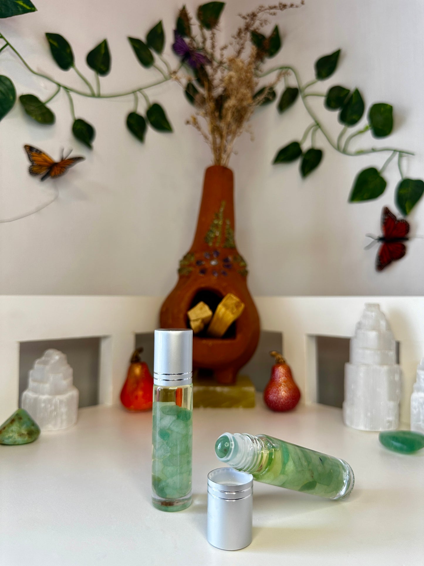 Prosperity Green Aventurine Essential Oil Roller