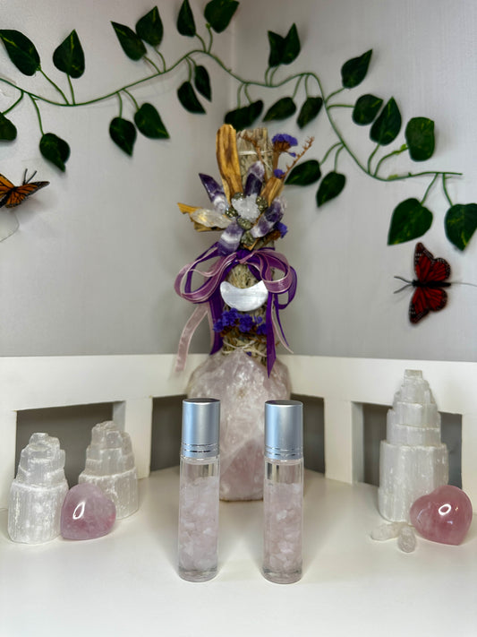 Love Rose Quartz Essential Oil Roller