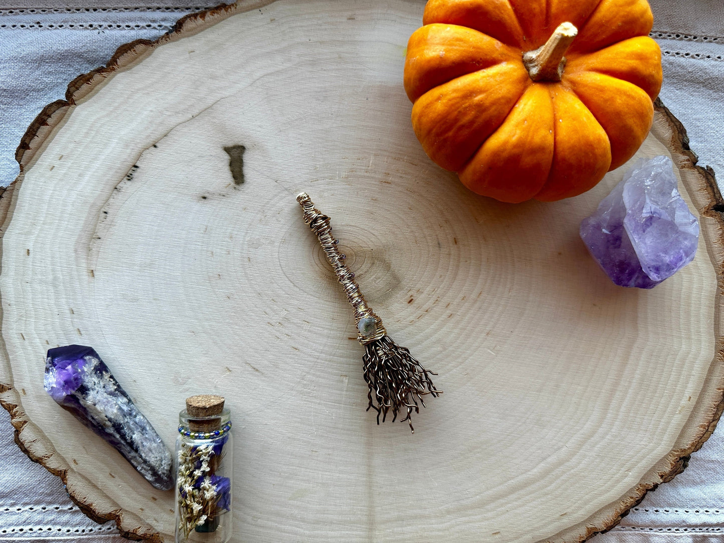 Witches Broomstick Pendant