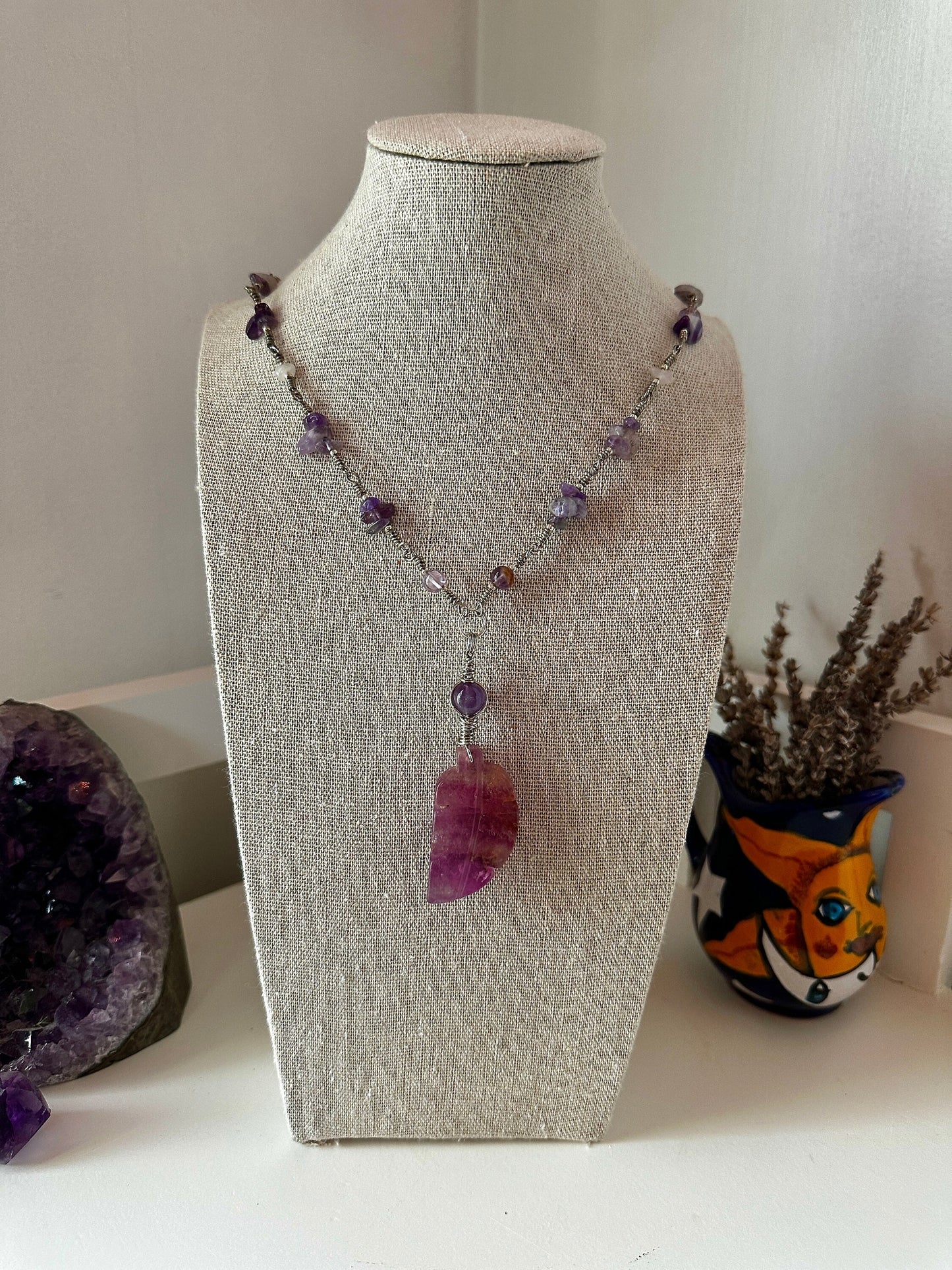 Aura-Cleansing // Balance // Compassion // Love Wire Wrap Necklace