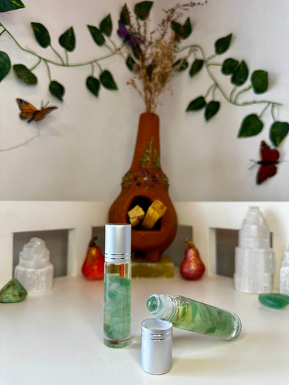 Prosperity Green Aventurine Essential Oil Roller