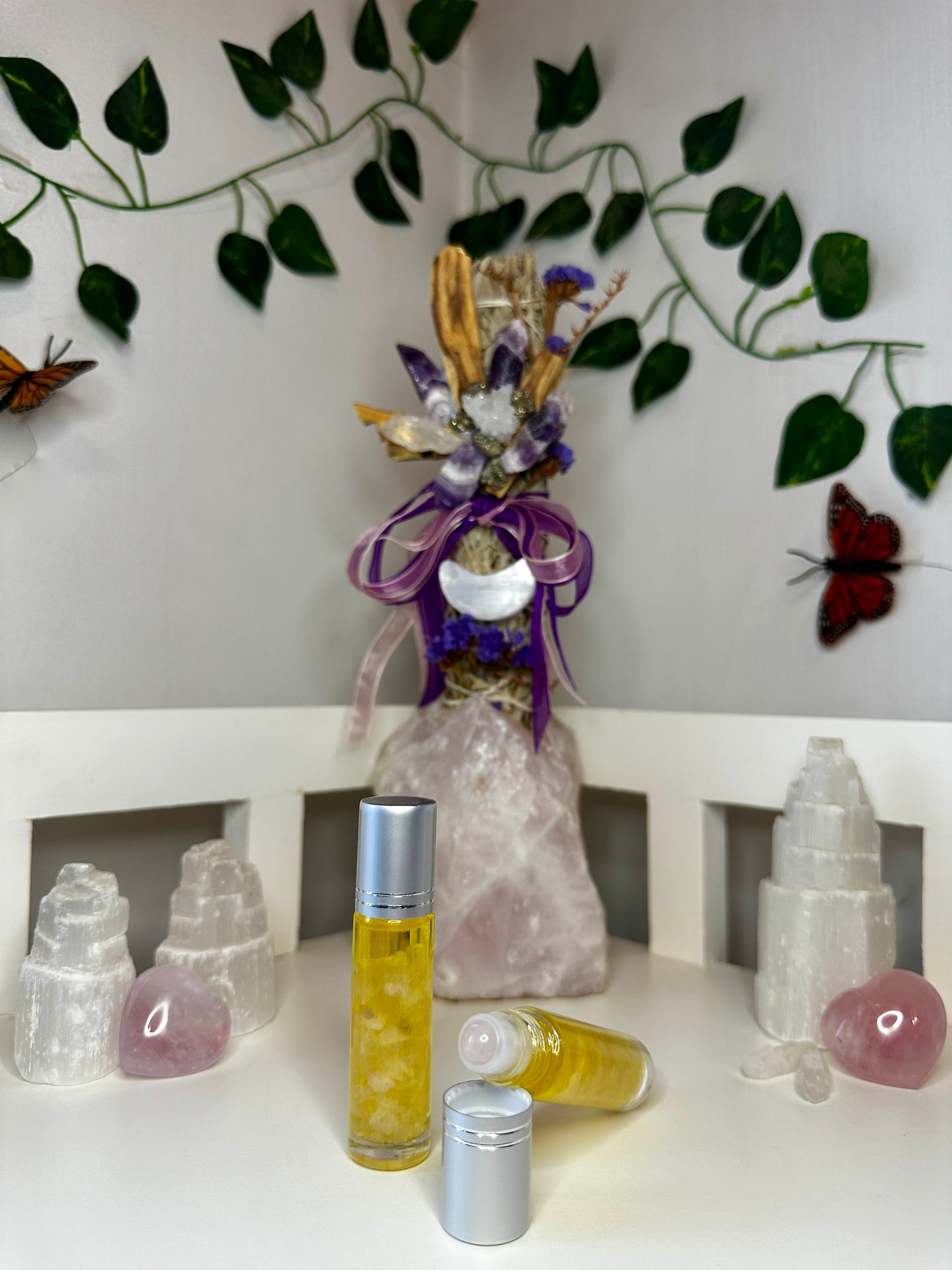Love Rose Quartz Essential Oil Roller